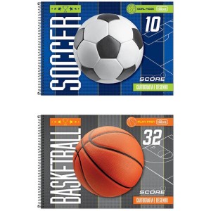 Caderno Desenho Univ Capa Dura Score 80fls Espiral