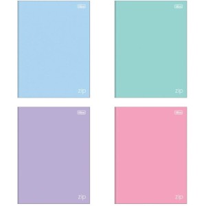 Caderno Brochurao Capa Dura Zip Colors 80fls