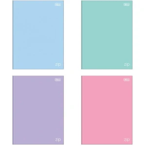 Caderno Brochurao Capa Dura Zip Colors 80fls