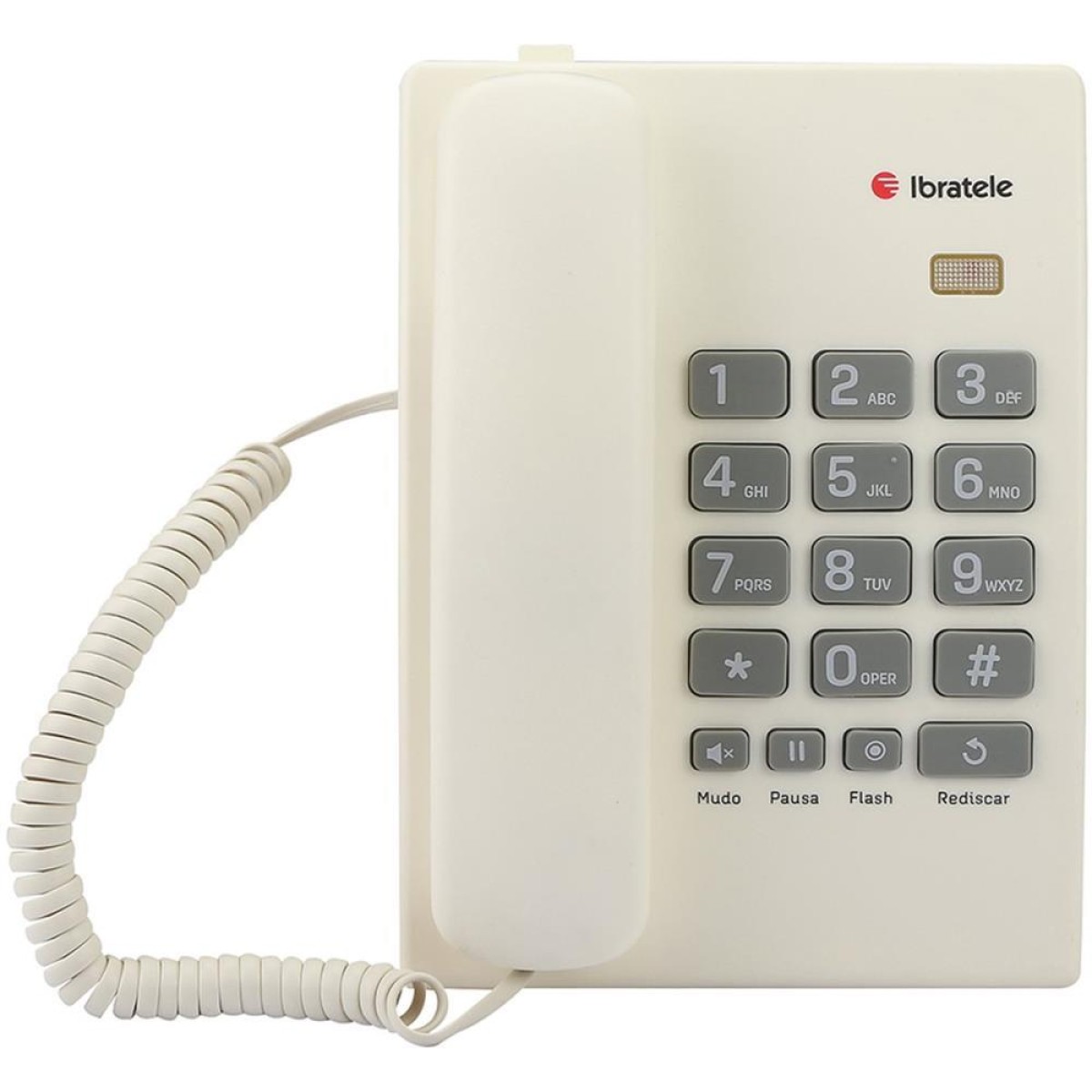 Aparelho Telefonico Com Fio Ibratele Mod.mesa Branco
