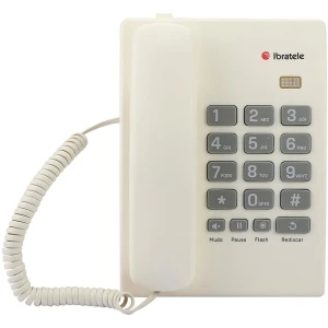 Aparelho Telefonico Com Fio Ibratele Mod.mesa Branco
