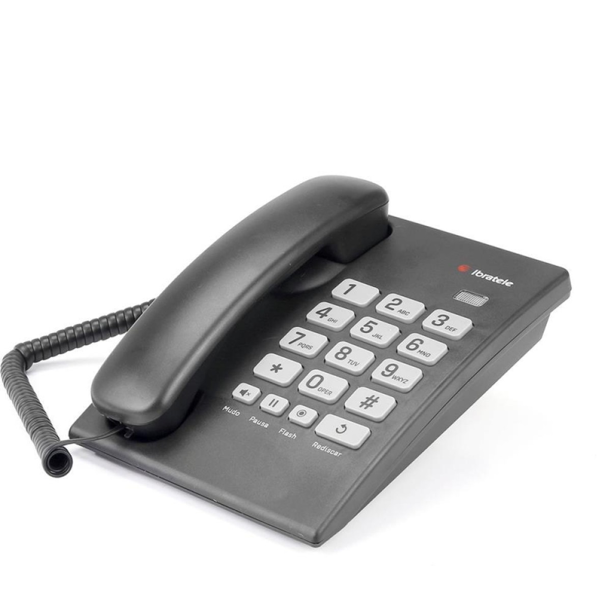 Aparelho Telefonico Com Fio Ibratele Mod.mesa Preto
