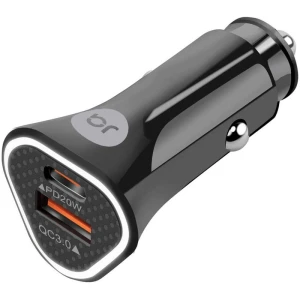 Carregador Veicular 2 Entrada Usb-qc/c 38w