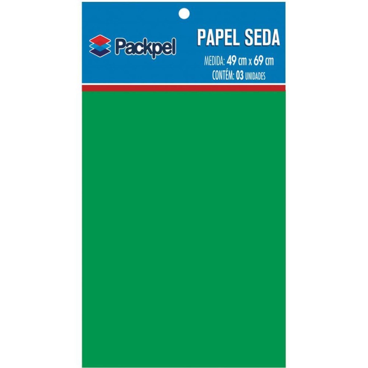 Papel De Seda Verde Bandeira 49x69cm