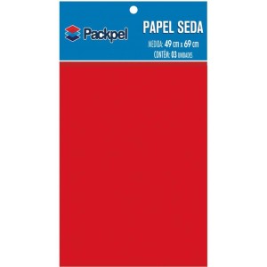 Papel De Seda Vermelho 49x69cm