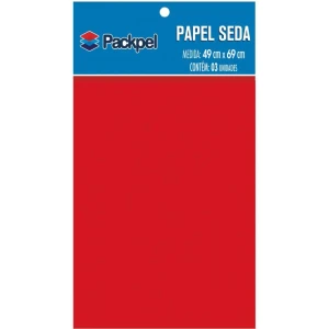 Papel De Seda Vermelho 49x69cm