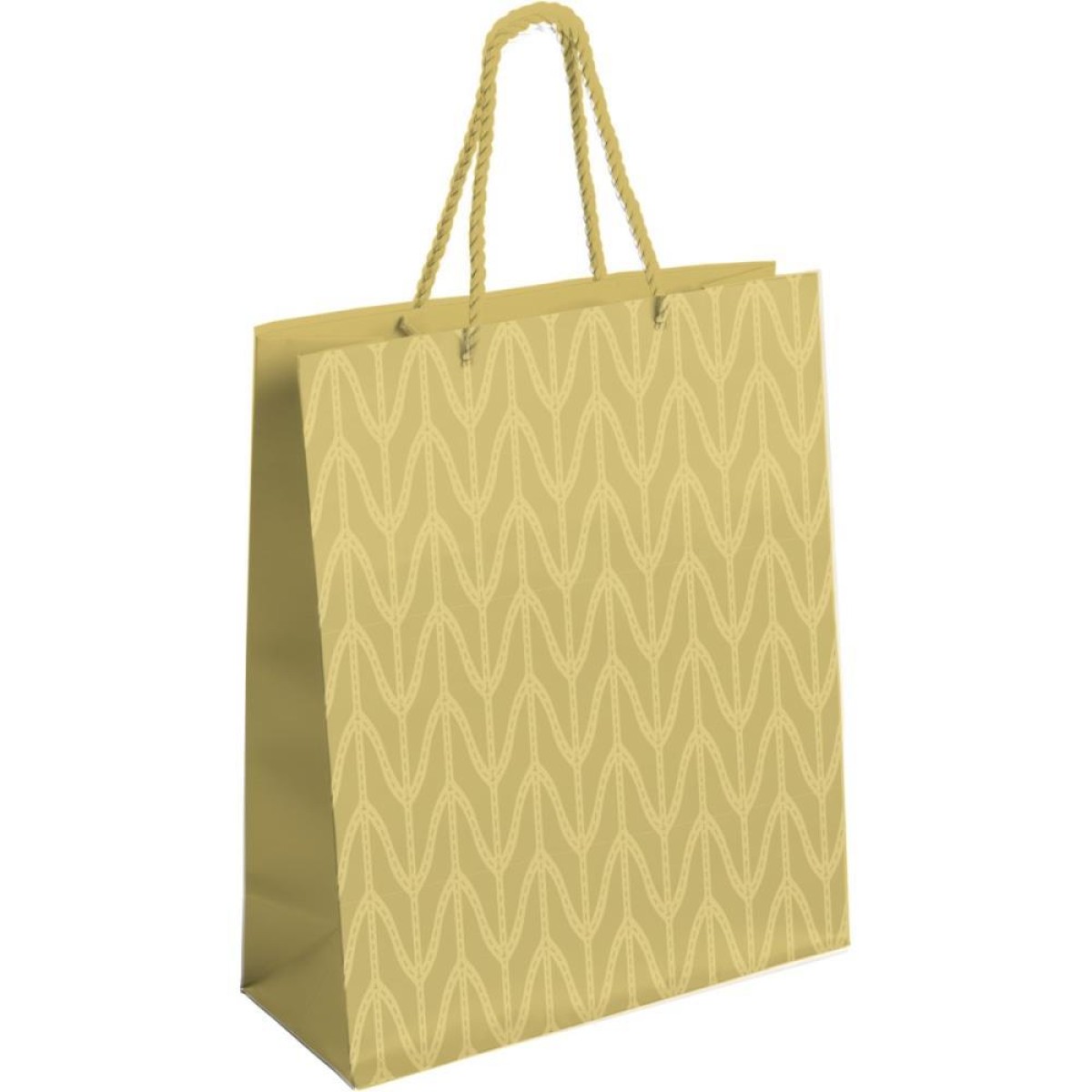 Sacola Para Presente Decorada Ouro C/relevo M 31x26x10cm