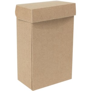Caixa Para Presente Com Tampa Kraft Versati 10x6x16cm