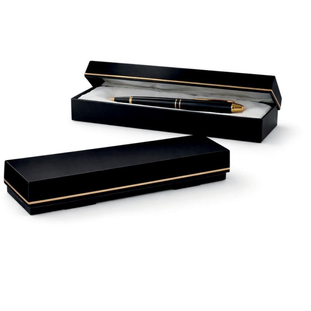 Caixa Para Presente Com Tampa Preto Com Ouro P/caneta 17x4x2