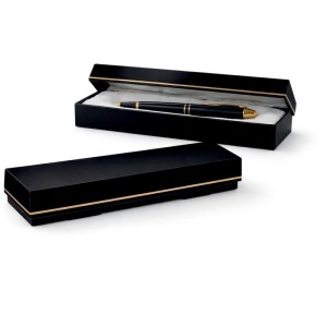 Caixa Para Presente Com Tampa Preto Com Ouro P/caneta 17x4x2