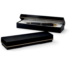 Caixa Para Presente Com Tampa Preto Com Ouro P/caneta 17x4x2