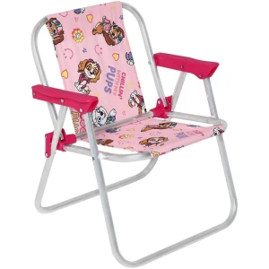 Cadeira P/piscina/praia Patrulha Canina Rosa 30kg 41,5