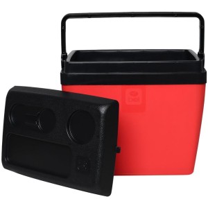 Caixa Termica 30l C/alca Vermelha/preta