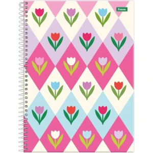 Caderno 01x1 Capa Dura Mid Feminino 80fls.