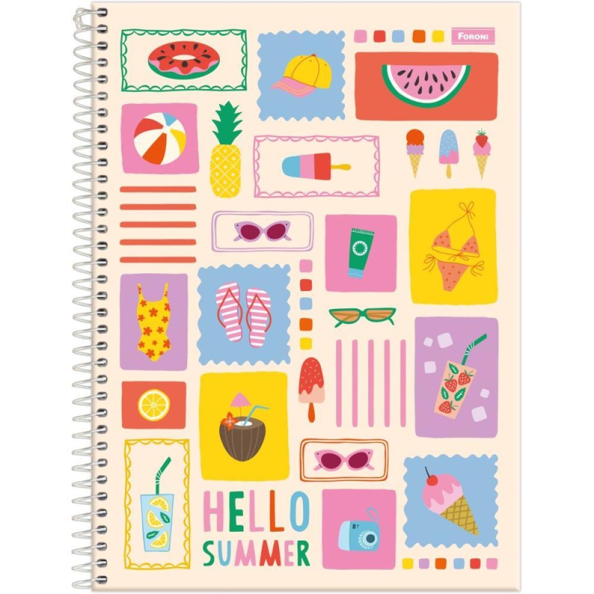 Caderno 10x1 Capa Dura Mid Feminino 160fls