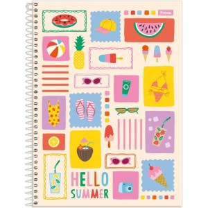 Caderno 10x1 Capa Dura Mid Feminino 160fls