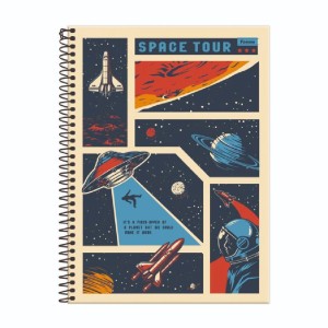 Caderno 10x1 Capa Dura Mid Masculino 160fls.