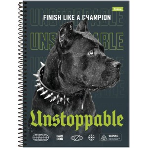 Caderno 15x1 Capa Dura Hard Dog 240fls.