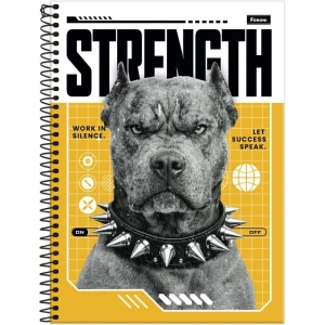 Caderno 20x1 Capa Dura Hard Dog 320fls.