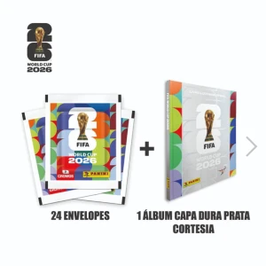 Copa Panini 2026 Figurinhas Com álbum Capa Dura Prata Cortesia - Panini