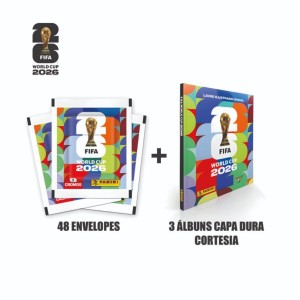 Copa Panini 2026 Figurinhas Com 3 álbuns Capa Dura Cortesia - Panini