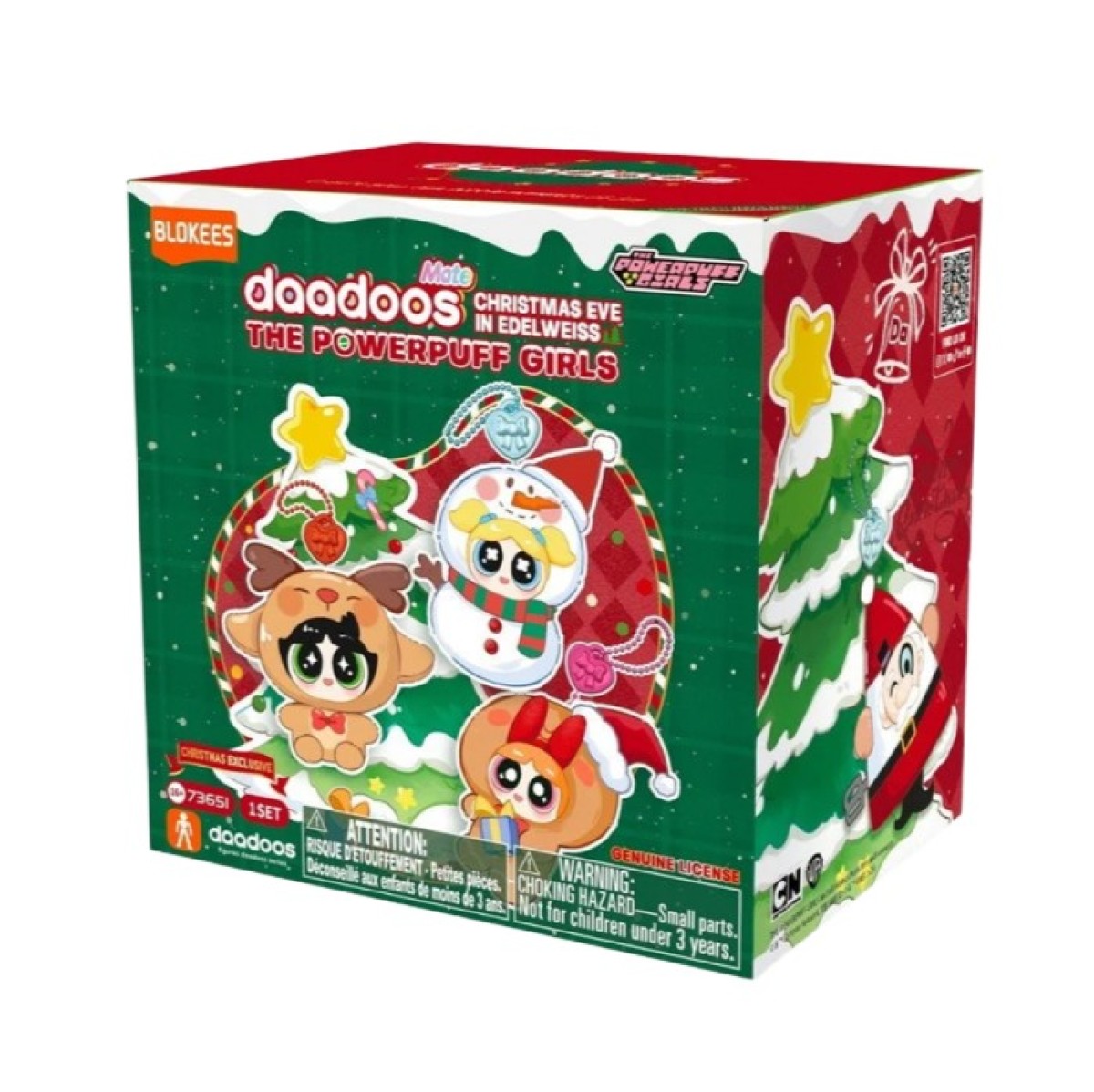 73651 - Powerpuff Girls Daadoos Mate Series 01 Christmas 6 In 1