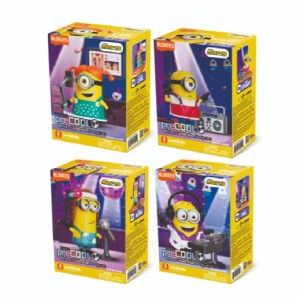 74855 - Minions Precool 01 Celebration Party Pdq (8 In 1) - (carl - 2pcs, Stuart - 2pcs, Kevin - 2pc