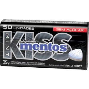 Bala Mentos Kiss Menta Forte S/acuc.35g