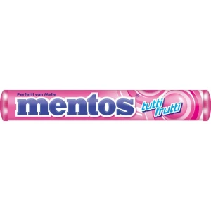 Bala Mentos Stick Tutti Frutti 37,5g