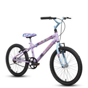 Bicicleta Aro 20 Melody Lilas/azul C/ces