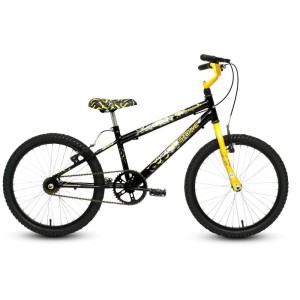 Bicicleta Aro 20 Rock Preta/amarela