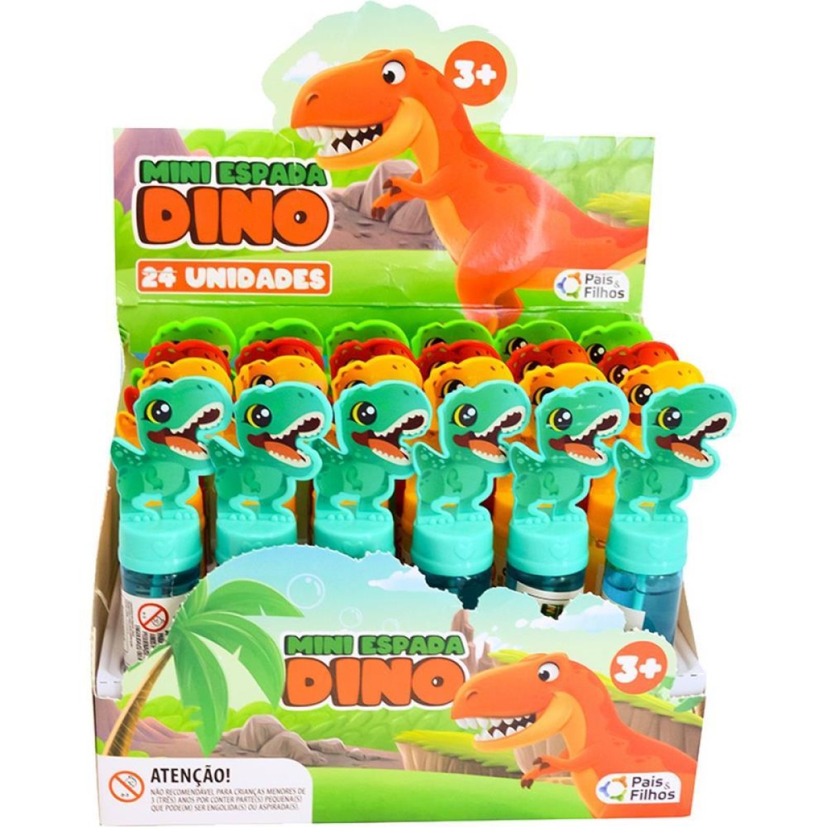 Bolha De Sabao Dino Mini Espada
