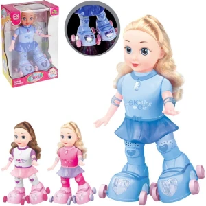 Boneca Com Mecanismo Amy Patinadora C/luz E Som 29c