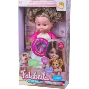 Boneca Com Mecanismo Falabella C/frases 32cm