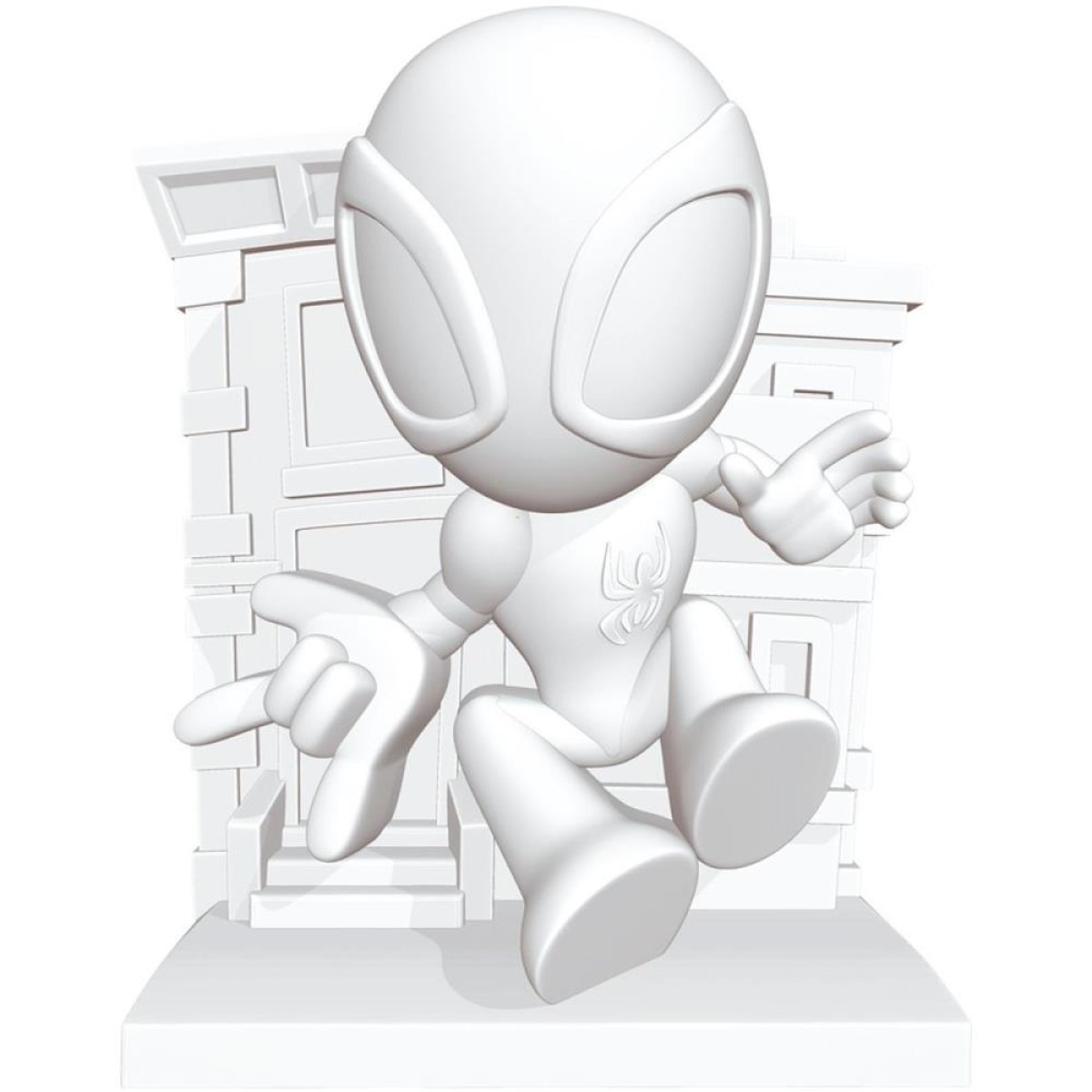 Boneco E Personagem Spider-man Vinil P/pintar