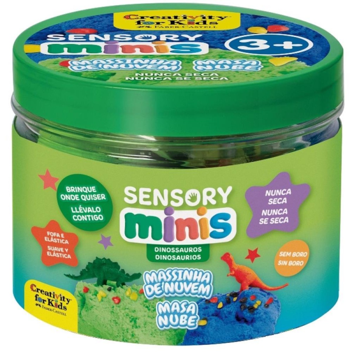 Brinquedo Criativo Cfk Mini Sensorial Dinossauros