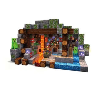 Brinquedo Para Montar Blocks Supercraft Caverna 120p