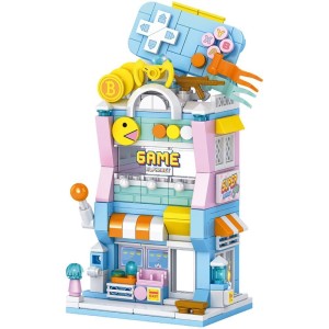 Brinquedo Para Montar Minicidade Loja De Jogos 263pc
