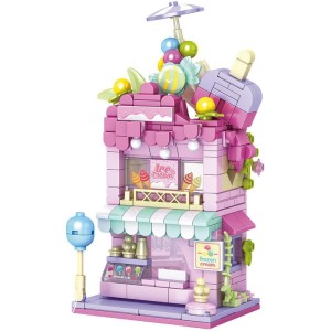 Brinquedo Para Montar Minicidade Sorveteria 262pcs