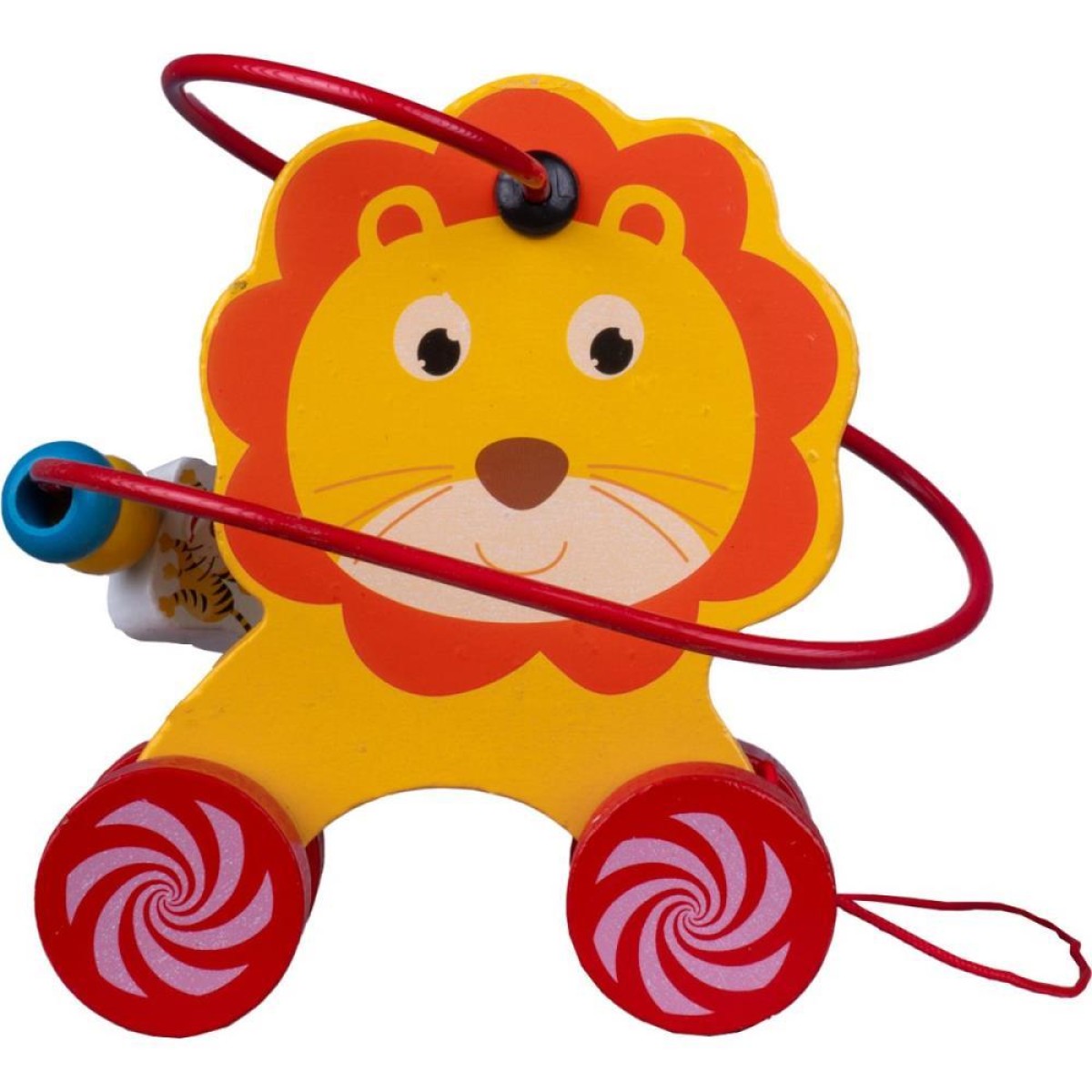 Brinquedo Pedagogico Madeira Aramado Montanha Russa Leaozin