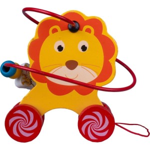Brinquedo Pedagogico Madeira Aramado Montanha Russa Leaozin