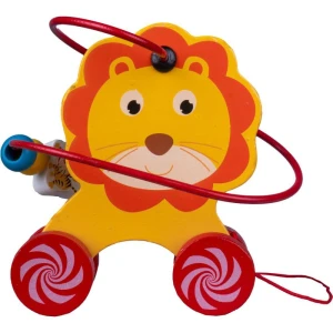 Brinquedo Pedagogico Madeira Aramado Montanha Russa Leaozin