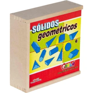 Brinquedo Pedagogico Madeira Solidos Geometricos 11pcs