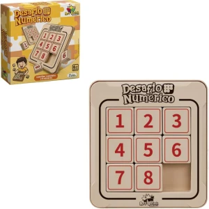 Brinquedo Pedagogico Racha Cuca Madeira 13cm