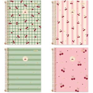 Caderno 01x1 Capa Dura Cherry Lovers 80fls.