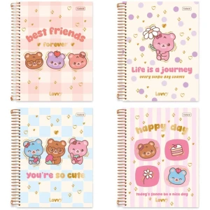 Caderno 01x1 Capa Dura Lovvy 80fls.