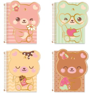 Caderno 01x1 Cp.dura Colegial Lovvy 3d Capa Cartao 80fls (s)