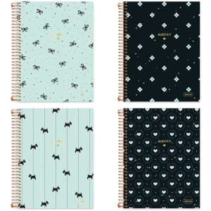 Caderno 10x1 Capa Dura Audrey 160fls.
