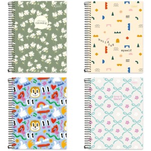 Caderno 10x1 Capa Dura Flip College Feminino 160fls.