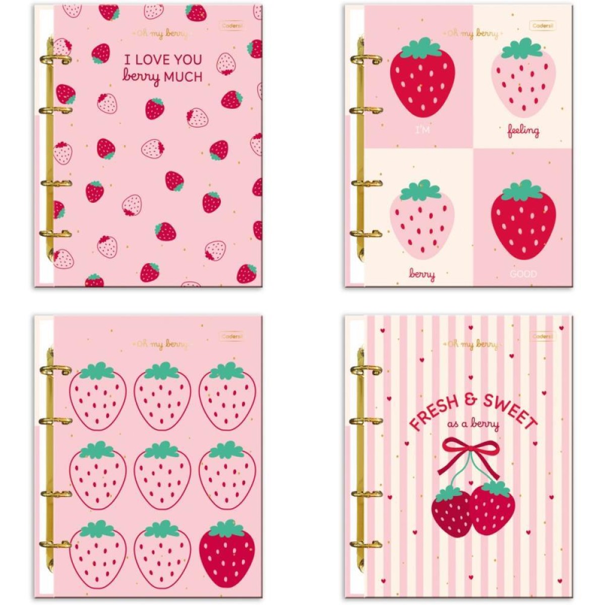 Caderno Argolado Oh My Berry 80fls. (s)